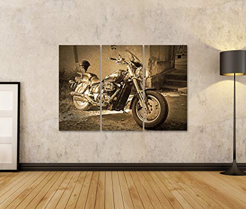 islandburner Prime Bild auf Leinwand Oldtimer Motorrad Bilder Wandbilder Poster von islandburner