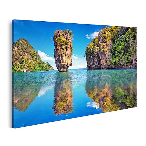 islandburner Prime Bild auf Leinwand Schöne Natur in Thailand spiegelt Sich im Wasser in der Nähe von Phuke Bilder Wandbilder Poster von islandburner