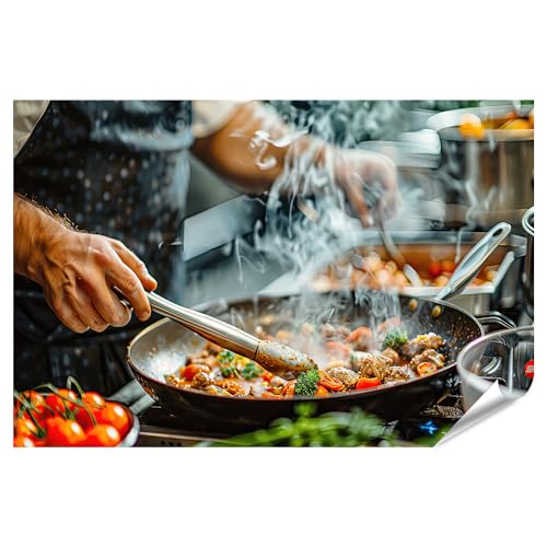 islandburner Prime XXL Bild Poster Koch bereitet in Einer professionellen Küche Pfannengemüse zu Restaurantküche Catering-Service Premium Bilder Fotodruck islandburner Prime XXL Bild Poster Koch bereitet in Einer professionellen Küche Pfannengemüse zu Restaurantküche Catering-Service Premium Bilder Fotodruck von islandburner