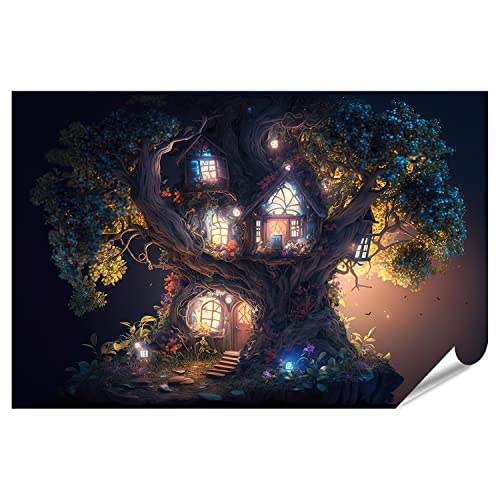 islandburner XXL Bild Poster Fantasy Haus Magischer Wald Nacht Märchenhaftes Wohnen Baum Landschaft Märchenha Premium Bilder Fotodruck IYDW-PGR islandburner XXL Bild Poster Fantasy Haus Magischer Wald Nacht Märchenhaftes Wohnen Baum Landschaft Märchenha Premium Bilder Fotodruck IYDW-PGR von islandburner
