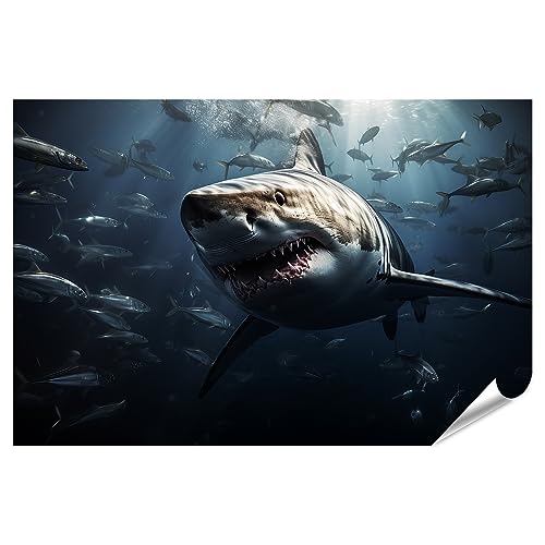 islandburner XXL Bild Poster Nahaufnahme Weißer Hai Premium Bilder Fotodruck JEPA-PGR islandburner XXL Bild Poster Nahaufnahme Weißer Hai Premium Bilder Fotodruck JEPA-PGR von islandburner