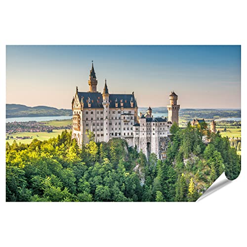islandburner XXL Bild Poster Schloss Neuschwanstein Bayern Deutschland Premium Bilder Fotodruck von islandburner