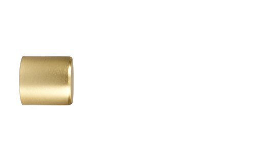 iso-design Endstück Kappe in Messing Optik für 20 mm Ø Gardinenstangen - Set 2 von iso-design