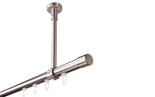 Gardinenstange mit Innenlauf zur Deckenmontage 20 mm Farbe Edelstahl, 140 cm Gardinenstange mit Innenlauf zur Deckenmontage 20 mm Farbe Edelstahl, 140 cm von iso-design