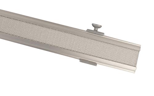Paneelwagen mit Klettband 60 cm inklusive Beschwerung Aluminium weiß oder alu Silber (alu Silber) von iso-design