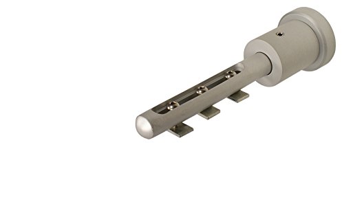 Wandträger Gardinenschienen/Innenlaufstangen alu silber, kurz von iso-design