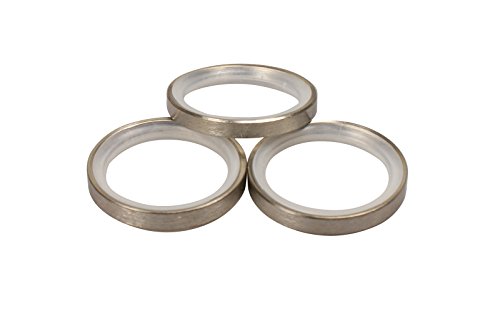 iso-design Edelstahl Gardinenringe mit Gleiteinlage für 16 mm Durchmesser Gardinenstangen, 10 Stück von iso-design