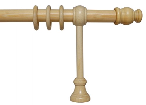iso-design Gardinenstange aus Holz mit 28 mm Durchmesser in Kiefer, viele Größen, 160 cm von iso-design