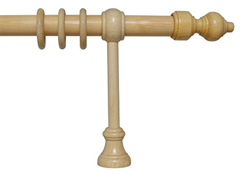 iso-design Holz Vorhangstange Filigrano mit 28 mm Durchmesser in Kiefer, viele Größen, 160 cm iso-design Holz Vorhangstange Filigrano mit 28 mm Durchmesser in Kiefer, viele Größen, 160 cm von iso-design