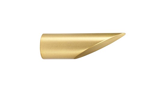 iso-design Messing Matt Endstück Diagonal für 12 mm Gardinenstangen – Set 2 von iso-design