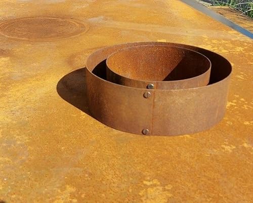 Baumring Pflanzring Hochbeet Edelrost (2 x 79 cm Ø) von iss-kohli
