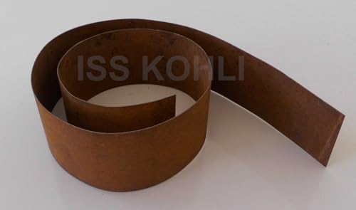 Rasenkantenband Edelrost Verschiedene höhen und längen 1 mm dick Beet Begrenzung (10 Meter 15 cm hoch) von iss-kohli