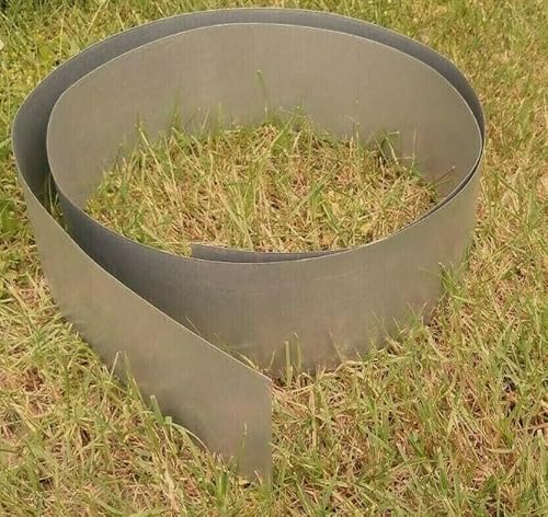 Rasenkantenband verzinkt - Verschiedene höhen - Verschiedene Längen – Beet-Begrenzung - 1 mm dick (5 Meter 25 cm hoch) von iss-kohli