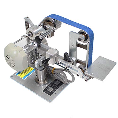 Toplionace 762x25mm Bandschleifmaschine mit Bürstenlosem Motor, 220V Bandschleifmaschine Band Polierer Schleifer Tellerschleifmaschine Festwinkel Offen V von Toplionace