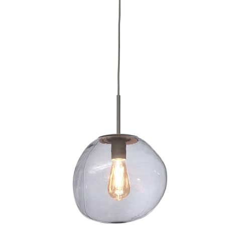 it's about RoMi Hängeleuchte Helsinki - Hellgrau - 26x26x37.5cm - Andere - Glas - Hängelampe & Pendellampe - Lampe Wohnzimmer & Schlafzimmer - Pendelleuchte Esstisch von it's about RoMi