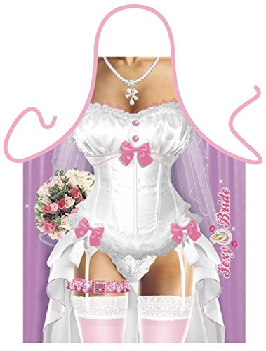 Lustige Hochzeit Schürze = Sexy Braut = Küchenschürze Geschenkschürze Kochschürze Spassschürze - Das witzige Original von ITATI Lustige Hochzeit Schürze = Sexy Braut = Küchenschürze Geschenkschürze Kochschürze Spassschürze - Das witzige Original von ITATI von ITATI
