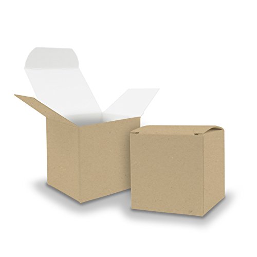 50x itenga Würfelbox aus Karton 6,5x6,5cm Gastgeschenk Schachtel zum Befüllen (Hochzeit. Adventskalender. Taufe. Geburtstag. Geschenk. Kommunion) von itenga