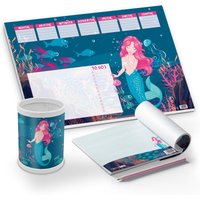 Itenga Schreibtisch-Set Meerjungfrau 3-Teilig Schreibtis von itenga