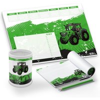 Itenga Schreibtisch-Set Traktor 3-Teilig Schreibtischunt von itenga