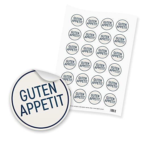 itenga 24x Sticker Aufkleber Guten Appetit dunkelblau weiß - Dinner Gäste Beisammensein Essen Trinken Feier itenga 24x Sticker Aufkleber Guten Appetit dunkelblau weiß - Dinner Gäste Beisammensein Essen Trinken Feier von itenga