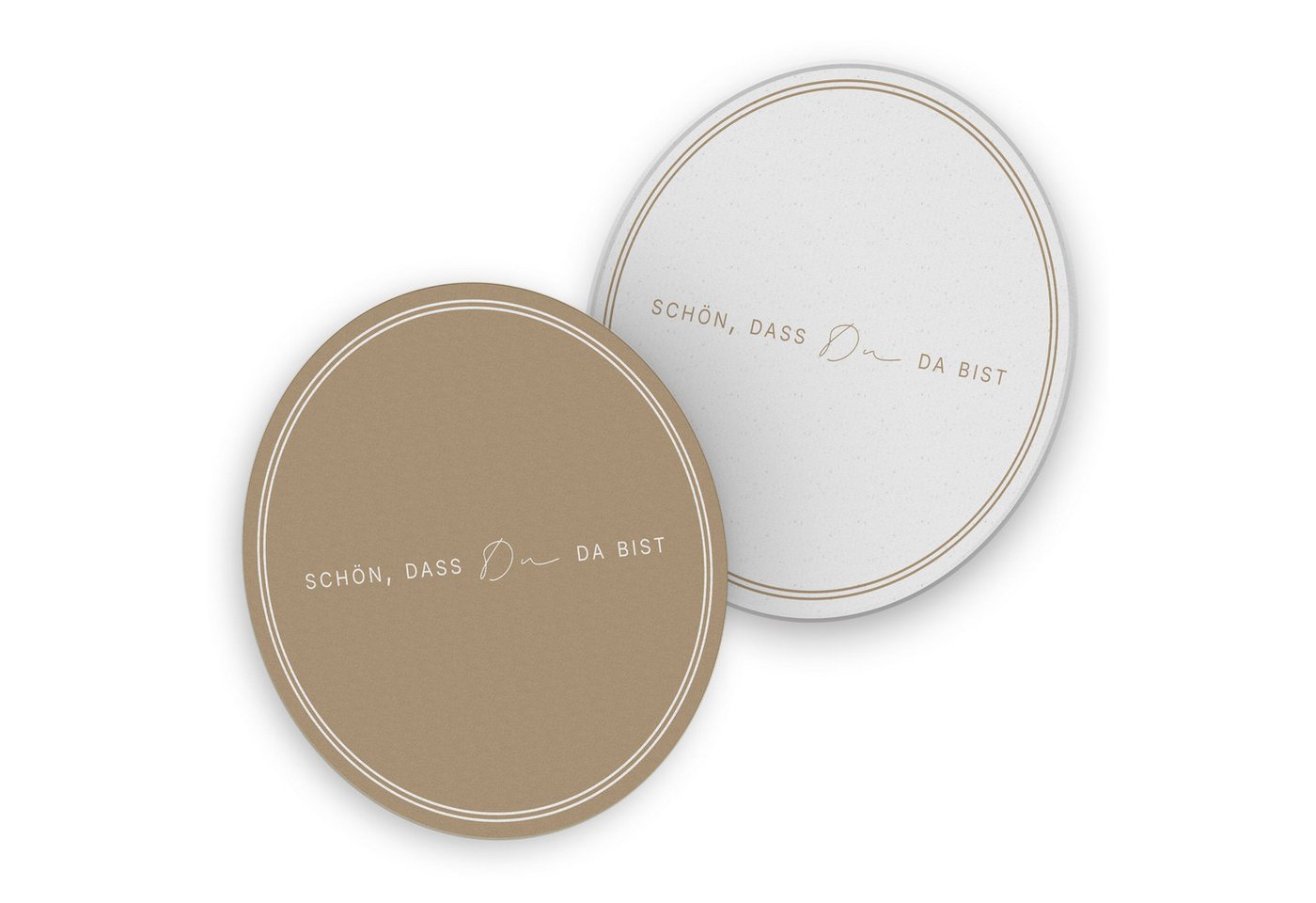 itenga Bierdeckel ITENGA 40x Bierdeckel rund Schön dass du da bist V3 latte macchiato itenga Bierdeckel ITENGA 40x Bierdeckel rund Schön dass du da bist V3 latte macchiato von itenga
