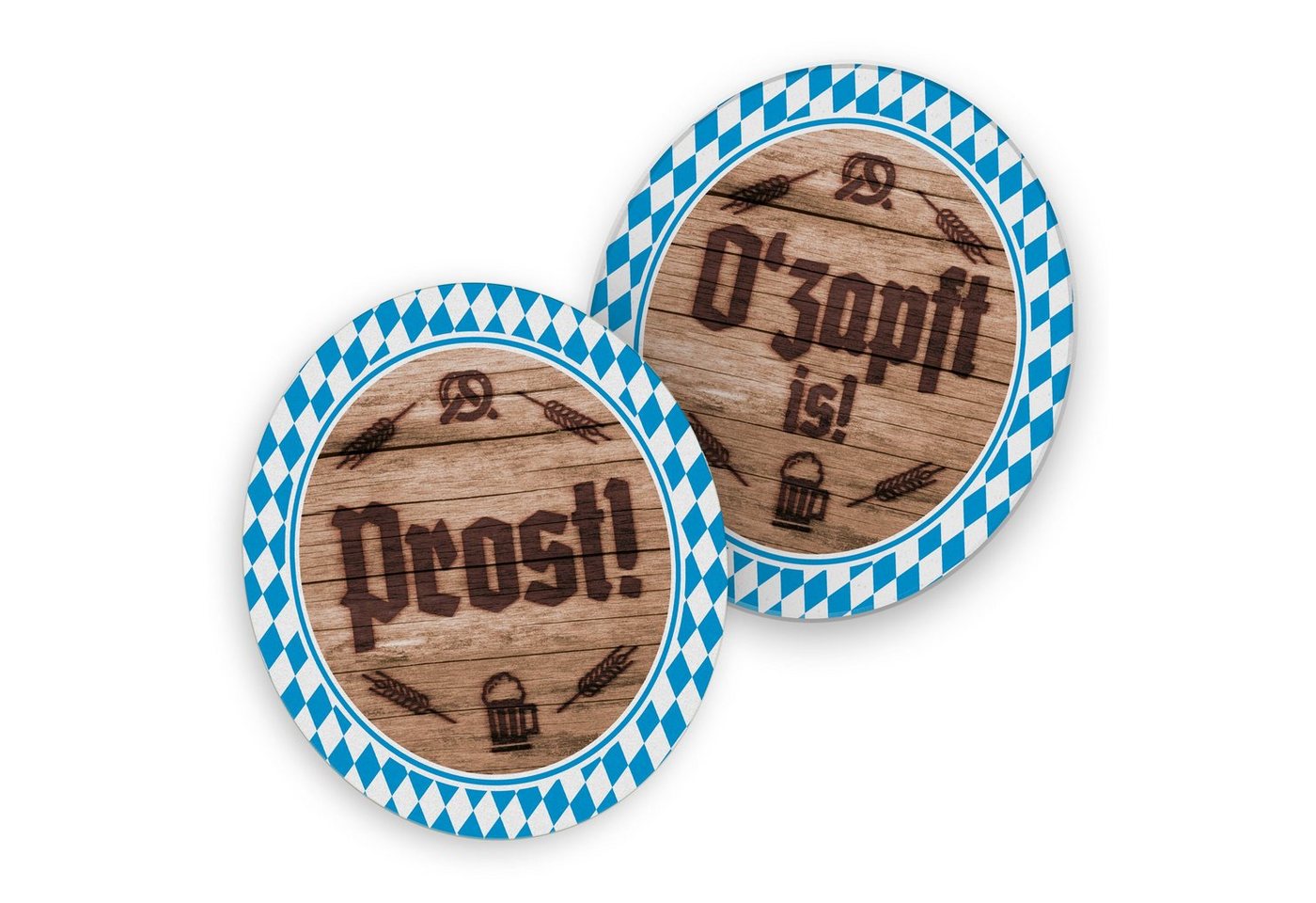 itenga Bierdeckel itenga 40x Bierdeckel Untersetzer O zapft is! / Prost" Oktoberfest Ba" von itenga