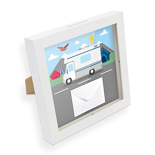 itenga Geldgeschenk I Spardose I Wohnmobil I Gutschein I Bilderrahmen zum Befüllen I Geschenkverpackung I inkl. Einleger und Briefumschlag zum Dekorieren itenga Geldgeschenk I Spardose I Wohnmobil I Gutschein I Bilderrahmen zum Befüllen I Geschenkverpackung I inkl. Einleger und Briefumschlag zum Dekorieren von itenga