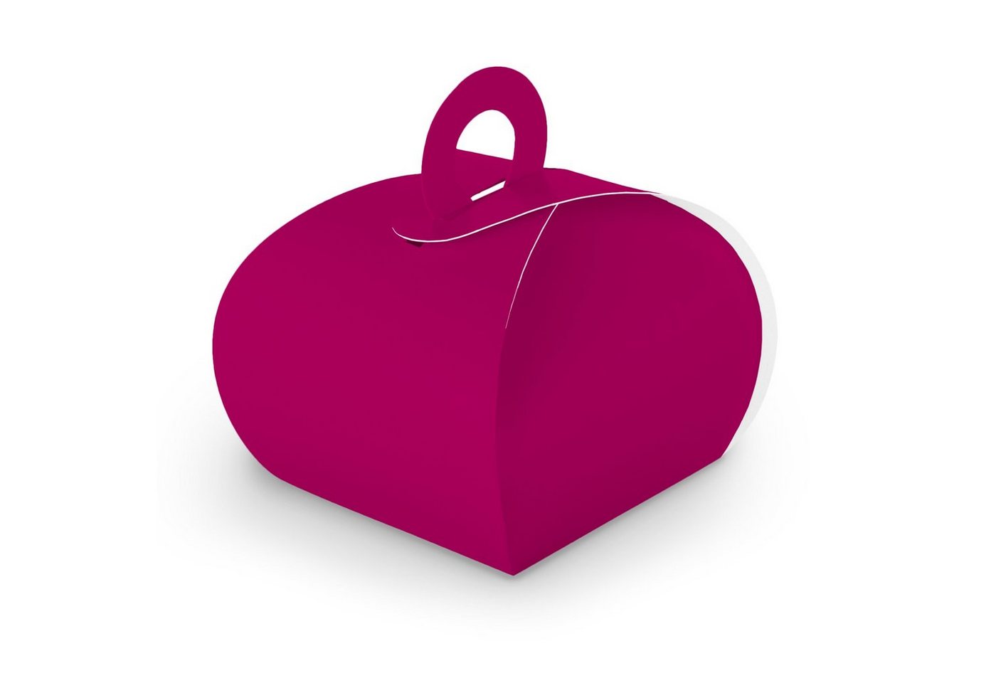 itenga Geschenkbox 25x itenga Geschenkbox mit Griff Kraftkarton pink von itenga