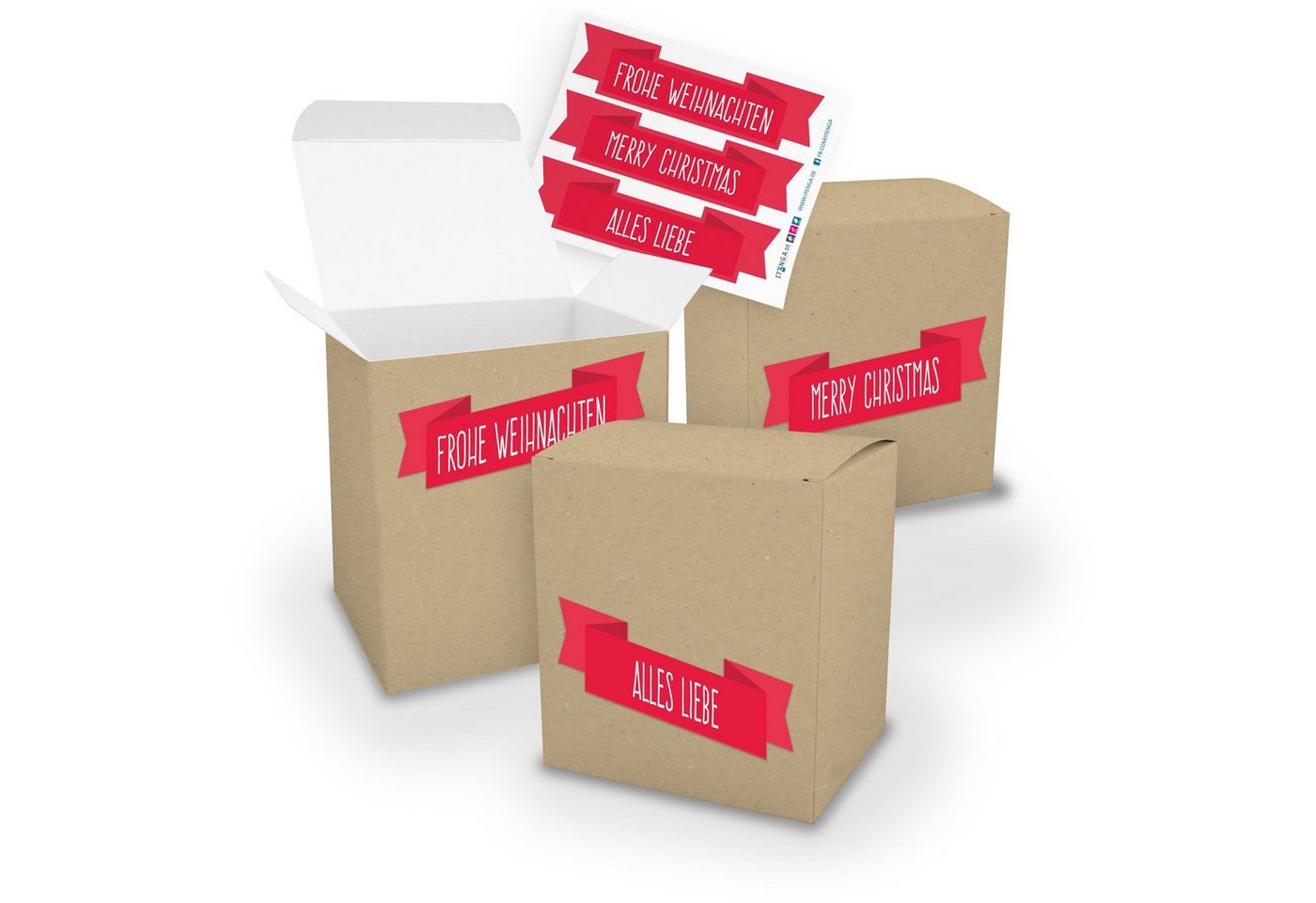 itenga Geschenkbox itenga Geschenkverpackung Set 3x XL Würfel BRAUN+ Stickerbogen Frohe W itenga Geschenkbox itenga Geschenkverpackung Set 3x XL Würfel BRAUN+ Stickerbogen Frohe W von itenga