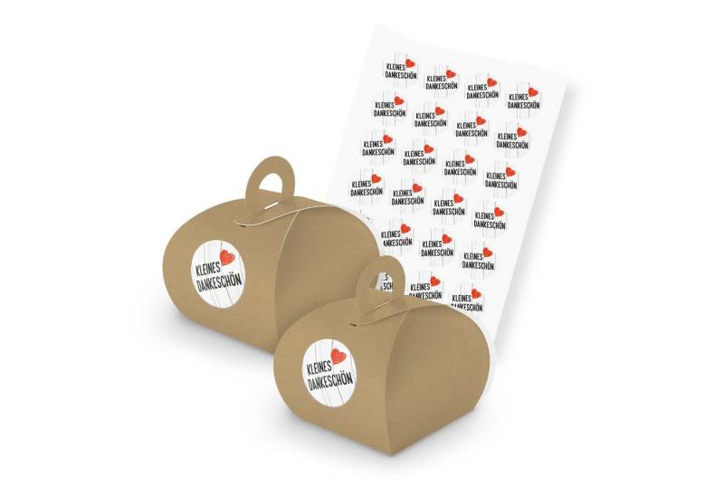 itenga Geschenkbox itenga SET kleines Dankeschön (Motiv 116) 24x Geschenkschachtel mit Gr von itenga