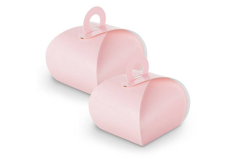 itenga Geschenkbox itenga V67 25x Geschenkbox mit Griff Kraftkarton Rosa von itenga