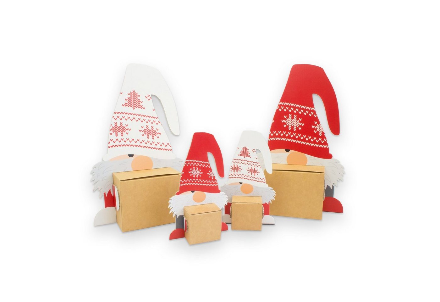 itenga Geschenkbox itenga Wichtelbande Wichtelfamilie Geschenkverpackung 4x Figuren + 4x itenga Geschenkbox itenga Wichtelbande Wichtelfamilie Geschenkverpackung 4x Figuren + 4x von itenga