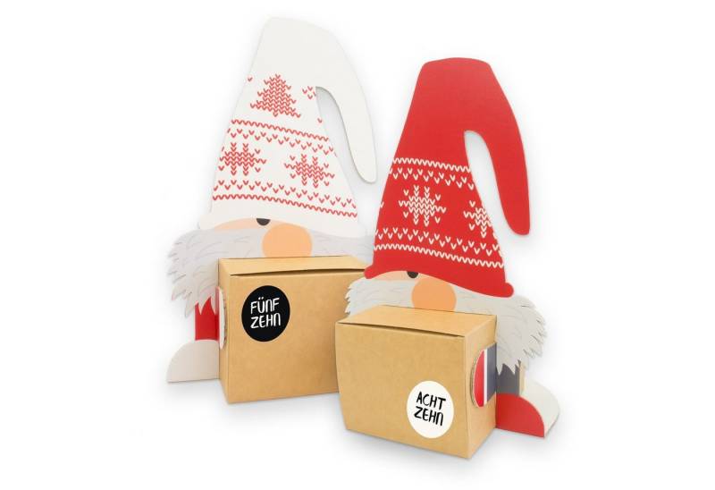 itenga Geschenkbox itenga Wichtelbande XL Adventskalender 24x Figuren + 24x Würfel + 24x von itenga
