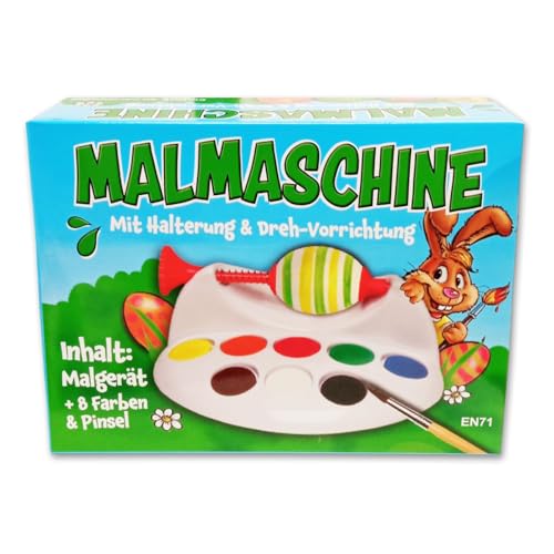 itenga Oster Eier Malmaschine Halterung Malmaschine, inklusive Malpalette mit 8 Eierfarben und Pinsel von itenga