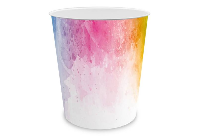 itenga Papierkorb itenga Papierkorb - Motiv Regenbogen Wasserfarben - ca. 11 Liter von itenga