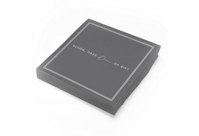 itenga Papierserviette ITENGA 20x Servietten Schön dass du da bist V3 grau itenga Papierserviette ITENGA 20x Servietten Schön dass du da bist V3 grau von itenga