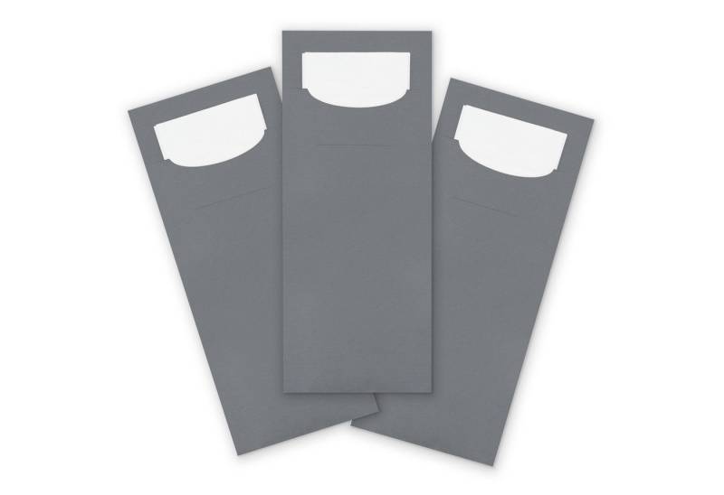 itenga Papierserviette itenga 100x Bestecktasche taubengrau von itenga