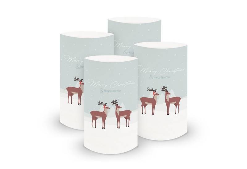 itenga Windlicht itenga 6x Windlicht Hirsche 10cm von itenga