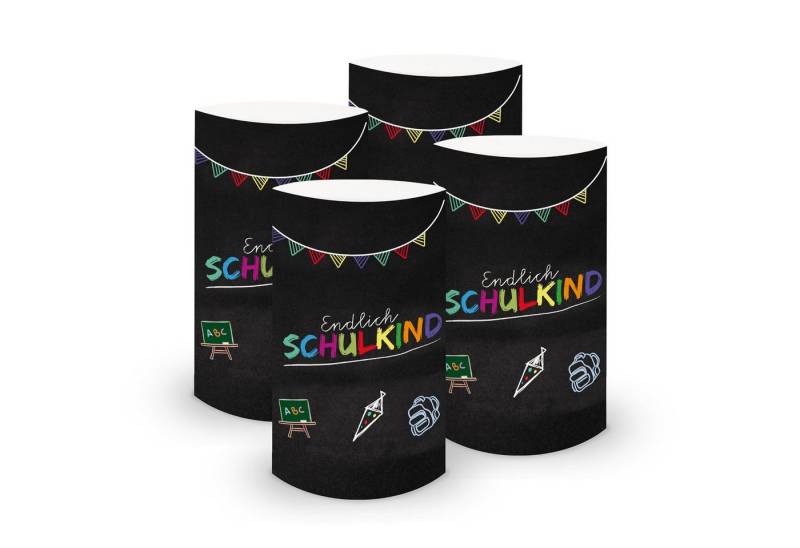 itenga Windlicht itenga 6x Windlicht klein Endlich Schulkind Tafel Schulanfang Einschul von itenga