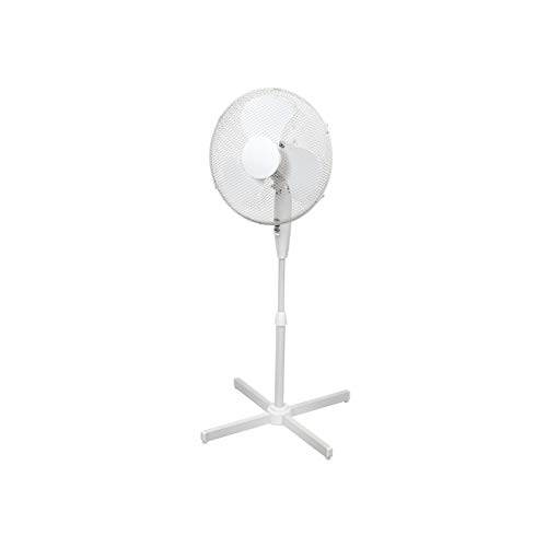 ito electronics ito Standventilator 40 cm Durchmesser weiß-oszillierend + 3 Geschwindigkeiten einstellbare Höhe/Verstellbarer Neigungswinkel, 40 x 14 x 125 cm von ito electronics