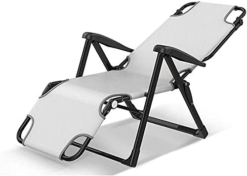 itonc Folding Lounge Stuhl Liege Deck Stühle, Lightweight Folding Lounge Chair, Patio Einstellbare Liegeposition, Garten Terrasse, Liegestühle, Unterstützung 440Lbs von itonc