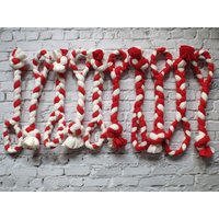 Zergel. 30 - 31 cm. Für Kleine Hunde. Zerrspielzeug in Zwei Farbenvarianten. Rot Mit Weiß Oder . Elastisch. Fleece. Waschbar von itsadog