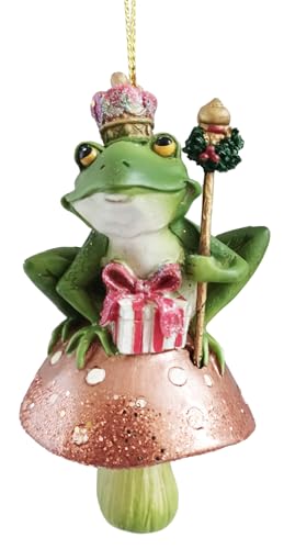 Baumschmuck Frosch Froschkönig auf Pilz - Baumkugel Märchen, Weihnachtsdeko, Christbaumkugel Baumschmuck Frosch Froschkönig auf Pilz - Baumkugel Märchen, Weihnachtsdeko, Christbaumkugel von itsisa