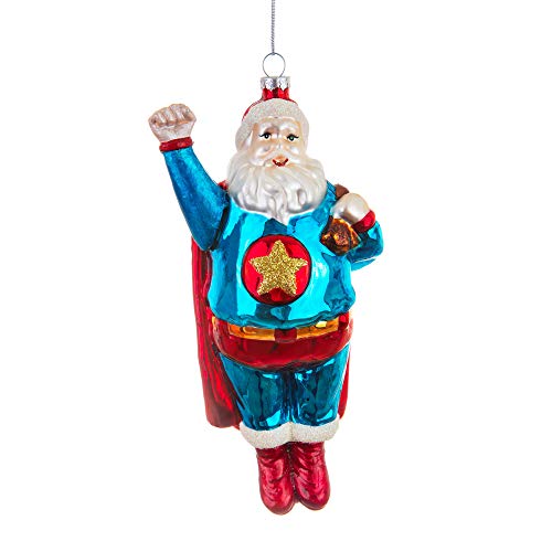 Baumschmuck Super Santa, Weihnachtsmann Baumkugel, Weihnachtsdeko, Christbaumkugel von itsisa