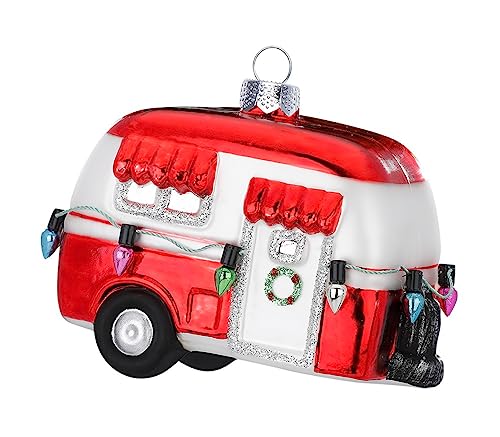 Baumschmuck Wohnwagen Wohnanhänger - Baumkugel Caravan, Weihnachtsdeko, Christbaumkugel von itsisa