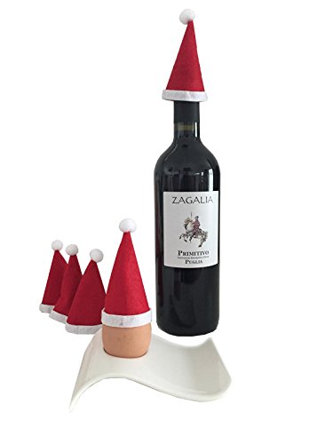 itsisa Eierwärmer/Deko Weihnachtsmütze (5er Pack) - tolle Weihnachtsdeko - z.B. als Wichtelgeschenk etc. von itsisa