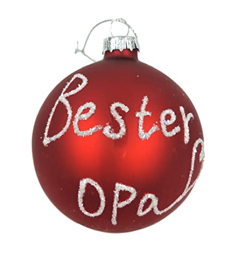 Große Christbaumkugel Bester Opa D: 8cm - Baumschmuck Familie, Baumkugel Große Christbaumkugel Bester Opa D: 8cm - Baumschmuck Familie, Baumkugel von itsisa