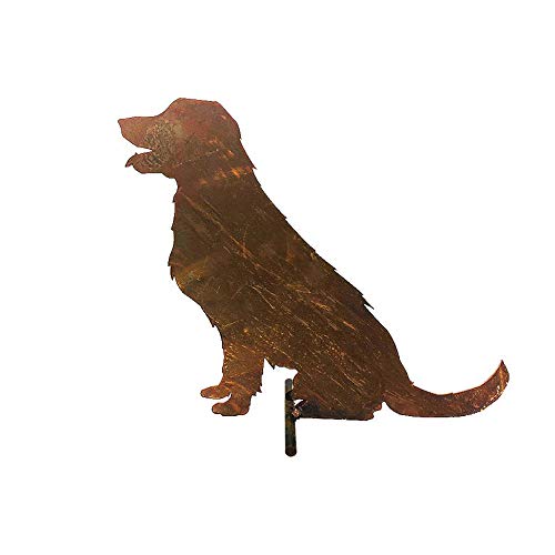 itsisa ® Dekofigur Hund im Rost Design, Labrador Rostfigur für den Garten, Gartendeko, Metalldeko von itsisa