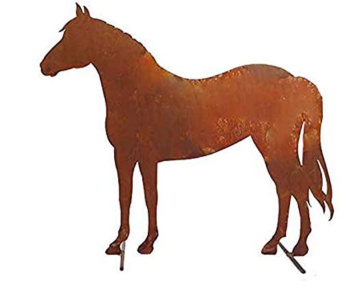 itsisa ® Dekofigur Pferd (H:50 cm) Rost Design, Rostfigur für den Garten, Gartendeko, Metalldeko, Terrassendeko von itsisa