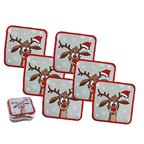 6er Pack Magisches Handtuch Rentier - tolles Wichtelgeschenk/Adventskalenderfüllung 6er Pack Magisches Handtuch Rentier - tolles Wichtelgeschenk/Adventskalenderfüllung von itsisa